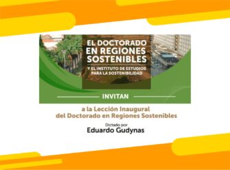Lección inaugural del doctorado en Regiones Sostenibles
