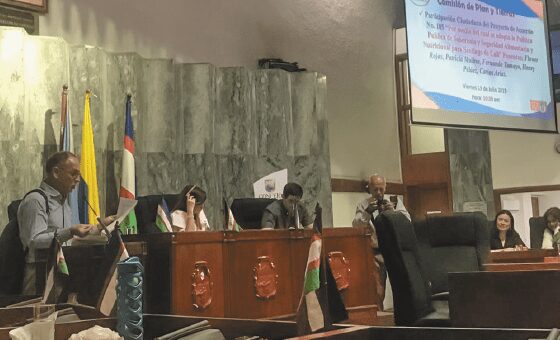 Solón Calero, docente de la facultad de Comunicación y Ciencias Sociales, ante el Concejo Municipal de Cali