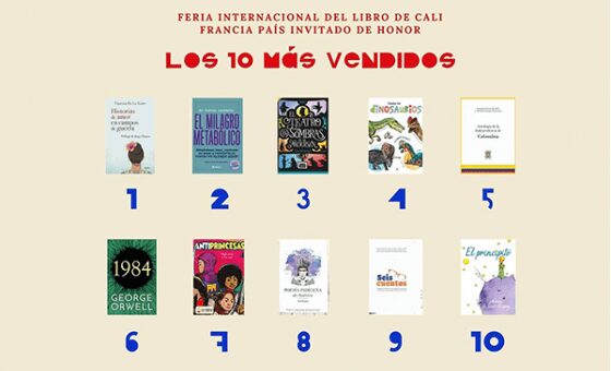 Libros más vendidos en la FIL Cali 2019