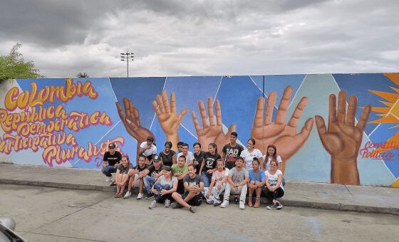 Mural en el municipio de Candelaria
