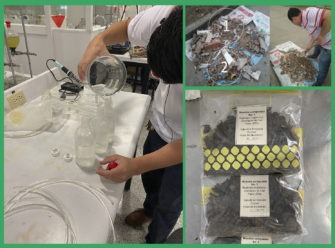 Fotografías del proyecto de Semillero de Aprovechamiento de la Biomasa de la UAO