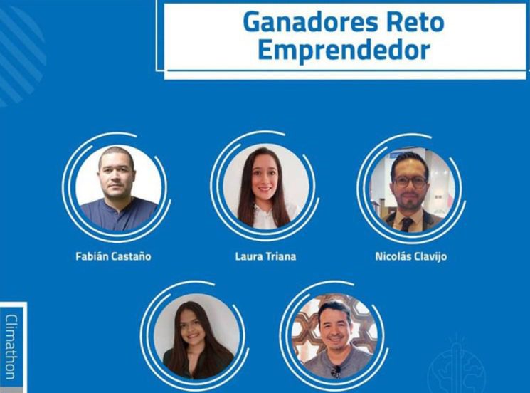 Ganadores del reto emprendedor del Climathon Cali 2020