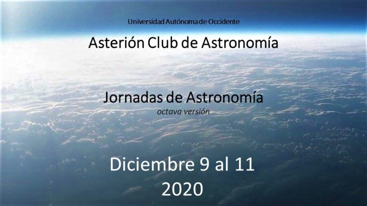 VIII Jornadas de Astronomía del Club Asterión