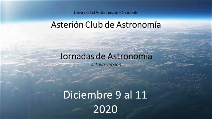 VIII Jornadas de Astronomía del Club Asterión