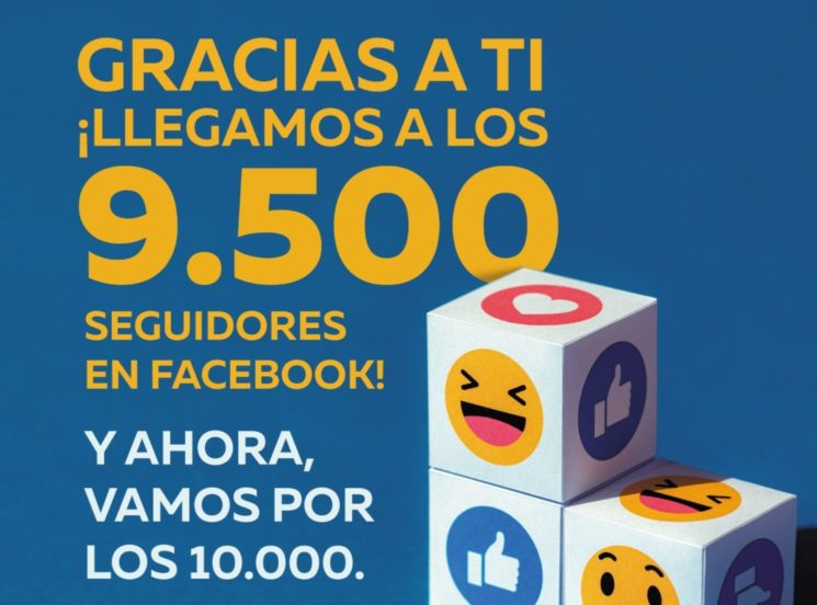 ¡Ya casi somos 9.500 en Facebook!