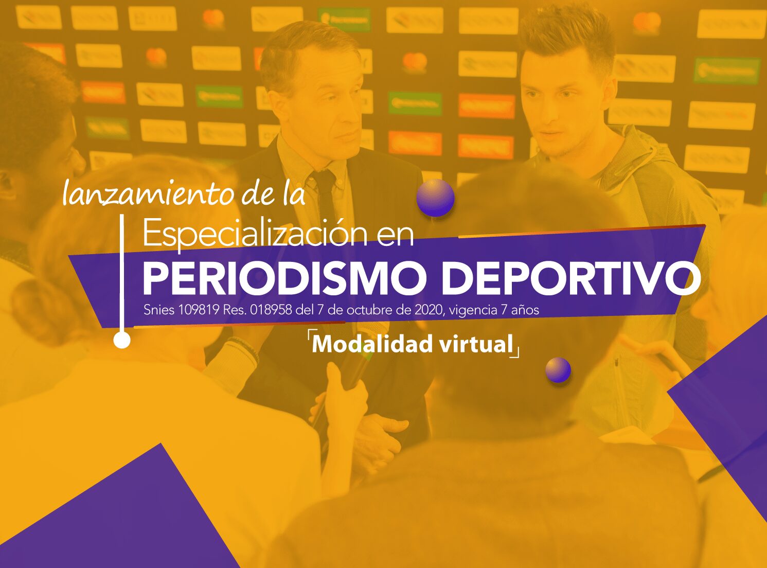 Lanzamiento especialización en Periodismo Deportivo