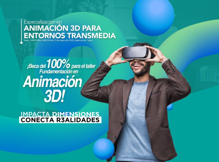 ¡Beca del 100% para que aprendas animación 3D!