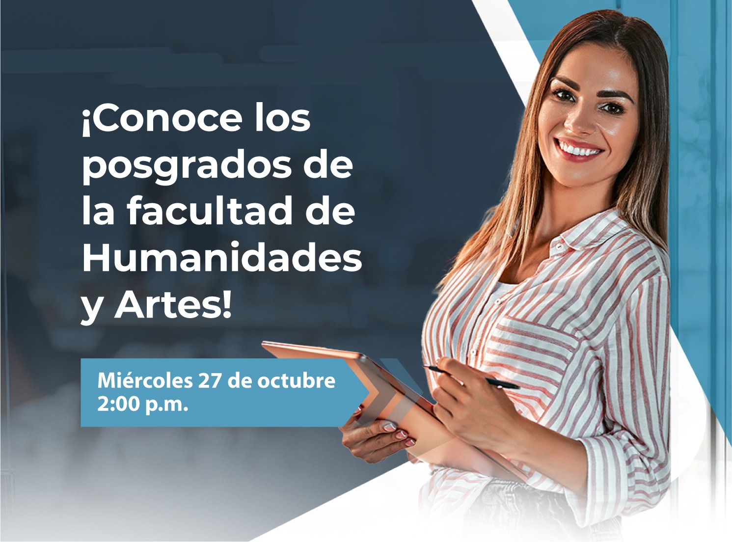 ¡Conoce los posgrados de la facultad de Humanidades y Artes modalidad Opción de Grado!