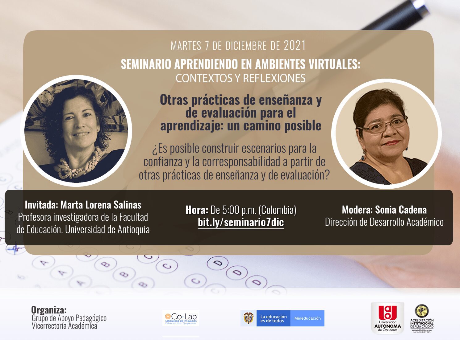 ¿Es posible construir escenarios para la confianza y la corresponsabilidad a partir de prácticas de enseñanza y evaluación?