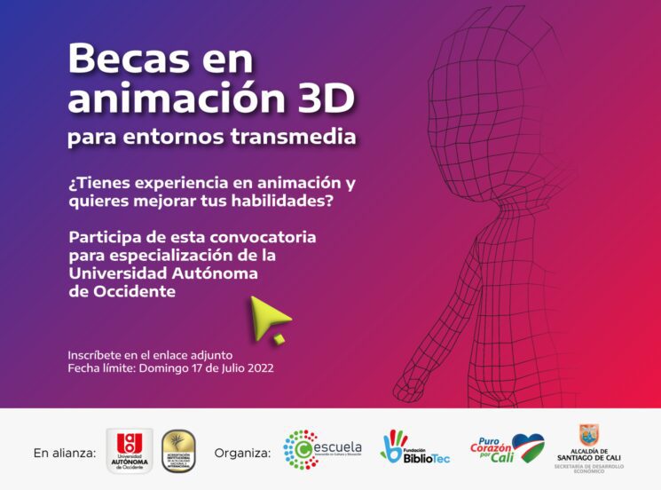 Conoce sobre las becas para aprender sobre animación 3D en la UAO