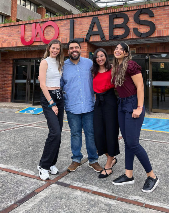 Manuela Berendt, Javier Mayorga, Daniela Salas y Salomé Medina.