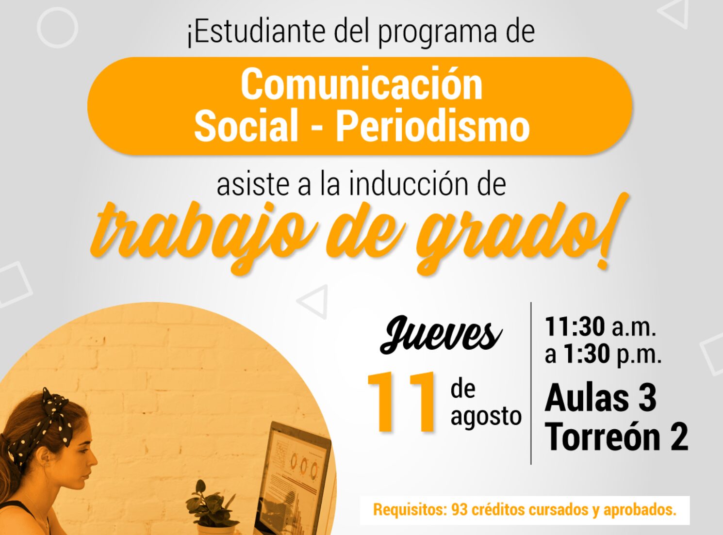 Inducción trabajo de grado FCYC