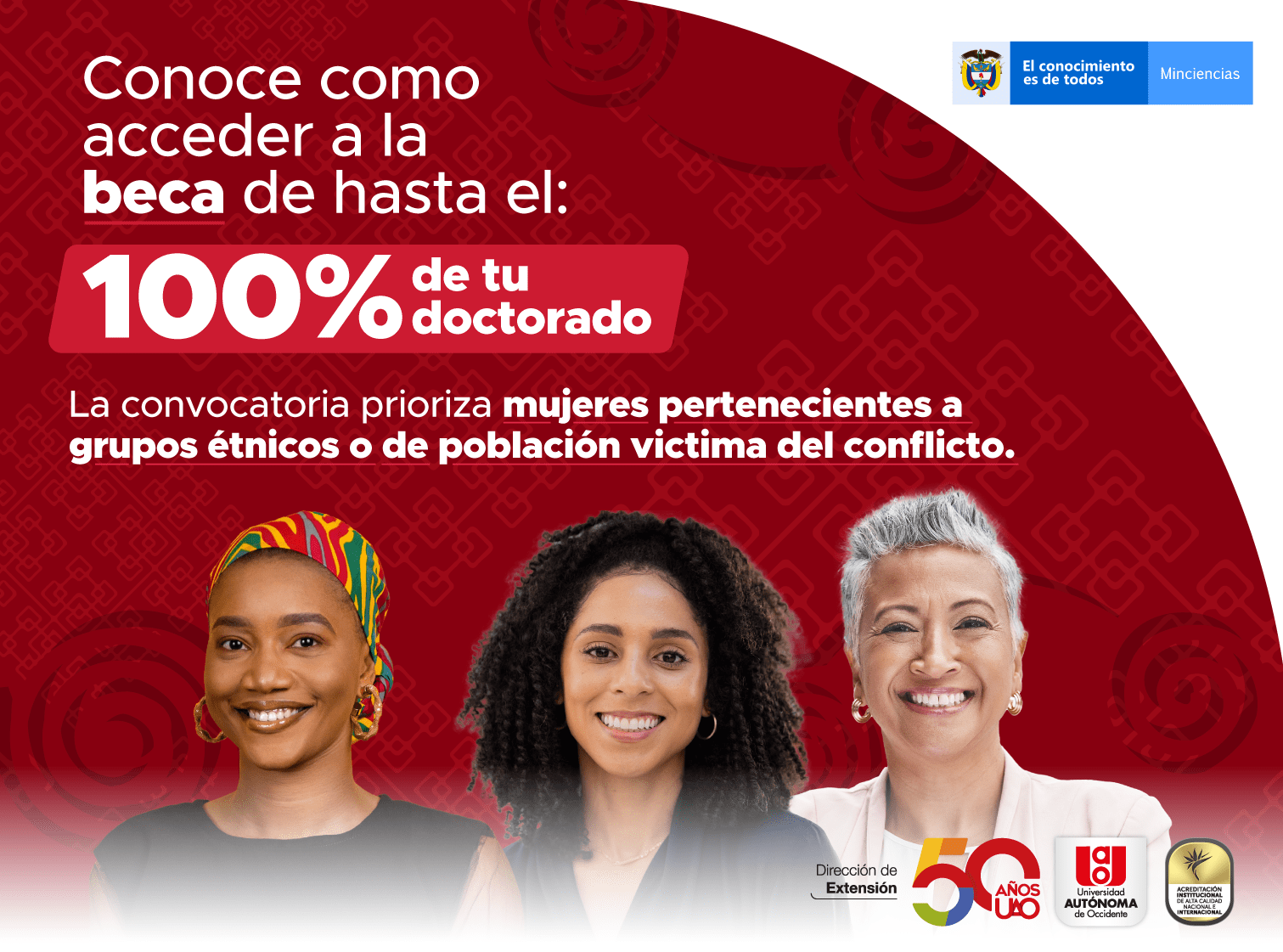 Convocatoria de becas para formación doctoral de Minciencias