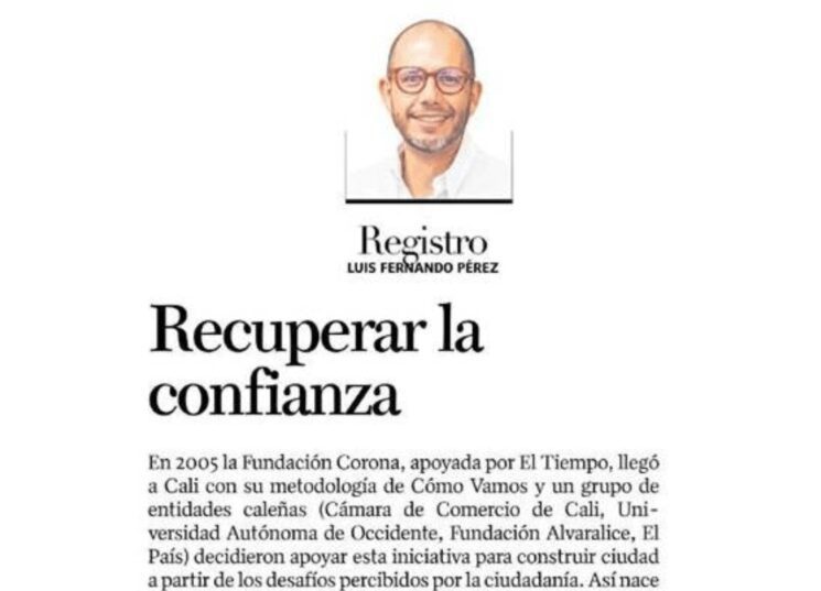 Recuperar la confianza