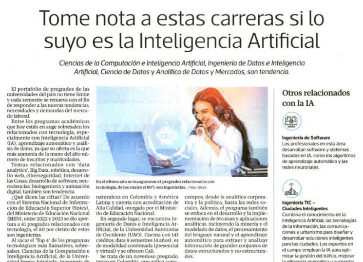 Tome nota a estas carreras si lo suyo es la Inteligencia Artificial