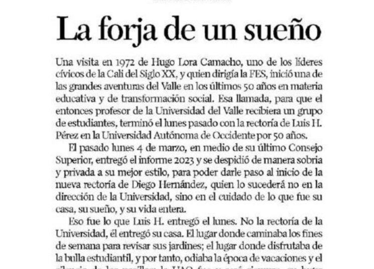 La forja de un sueño
