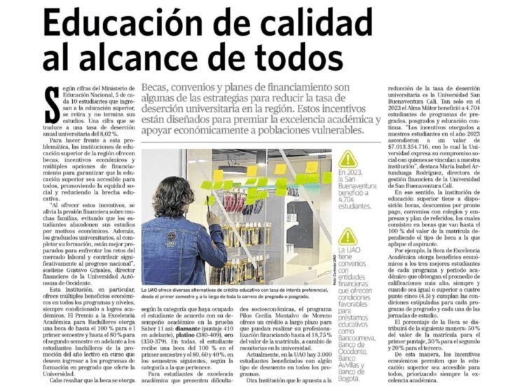 Educación de calidad al alcance de todos