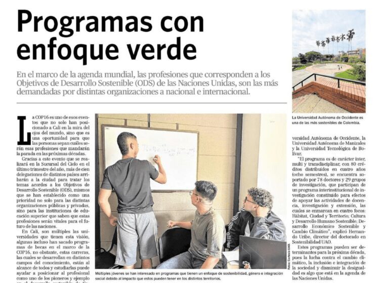 Programas con enfoque verde