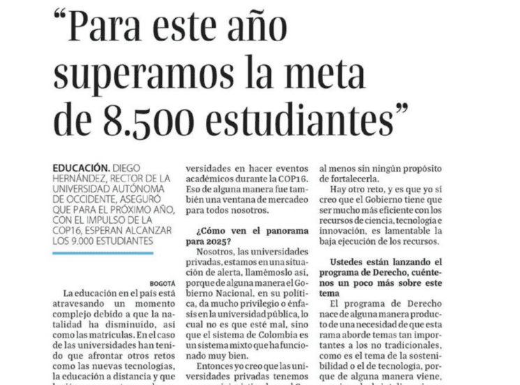 Superamos la meta de 8.500 estudiantes