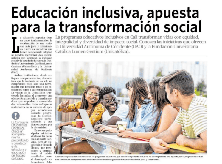 Educación inclusiva, apuesta para la transformación social