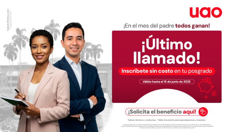 ¡En el mes de junio todos ganan! Última oportunidad: Inscripción sin costo para posgrados.