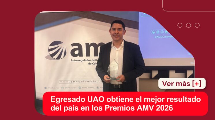 Egresado UAO obtiene el mejor resultado del país en los Premios AMV 2026