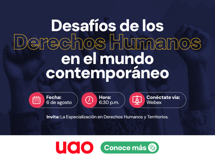 Participa en el webinar gratuito: Desafíos de los Derechos Humanos en el mundo contemporáneo.