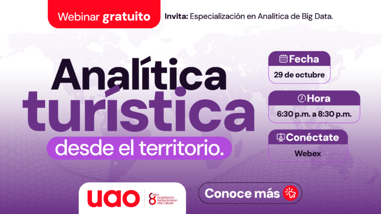 Analítica de Big Data aplicada al turismo: participa en este webinar gratuito
