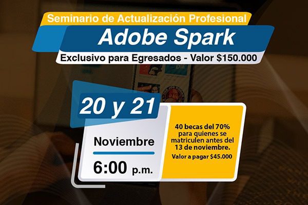 Seminario de actualización profesional en Adobe Spark