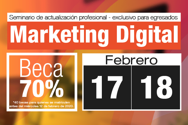 Seminario de actualización profesional en marketing digital