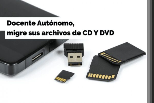 Docente Autónomo, migre sus archivos de CD y DVD