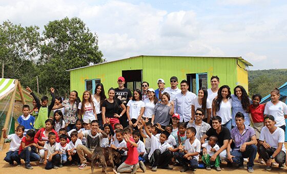 5 casitas interactivas para niños de la vereda del Chontaduro