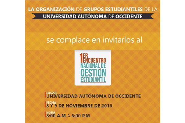 Primer Encuentro Nacional de Gestión Estudiantil