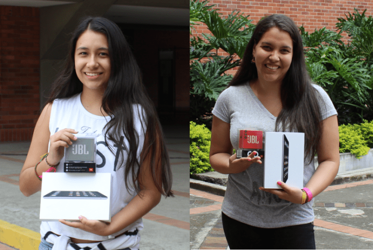 Ellas respondieron la encuesta y ganaron