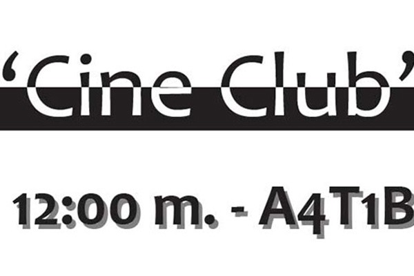 Comienza el mes con el ‘Cine Club’